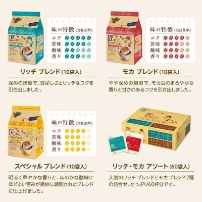 Rich Blend Takumi no Drip Coffee 10 Single Servings | Kataoka Brand